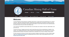 Desktop Screenshot of mininghalloffame.ca